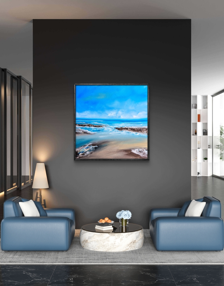 North West Coast  Framed original landscape painting.