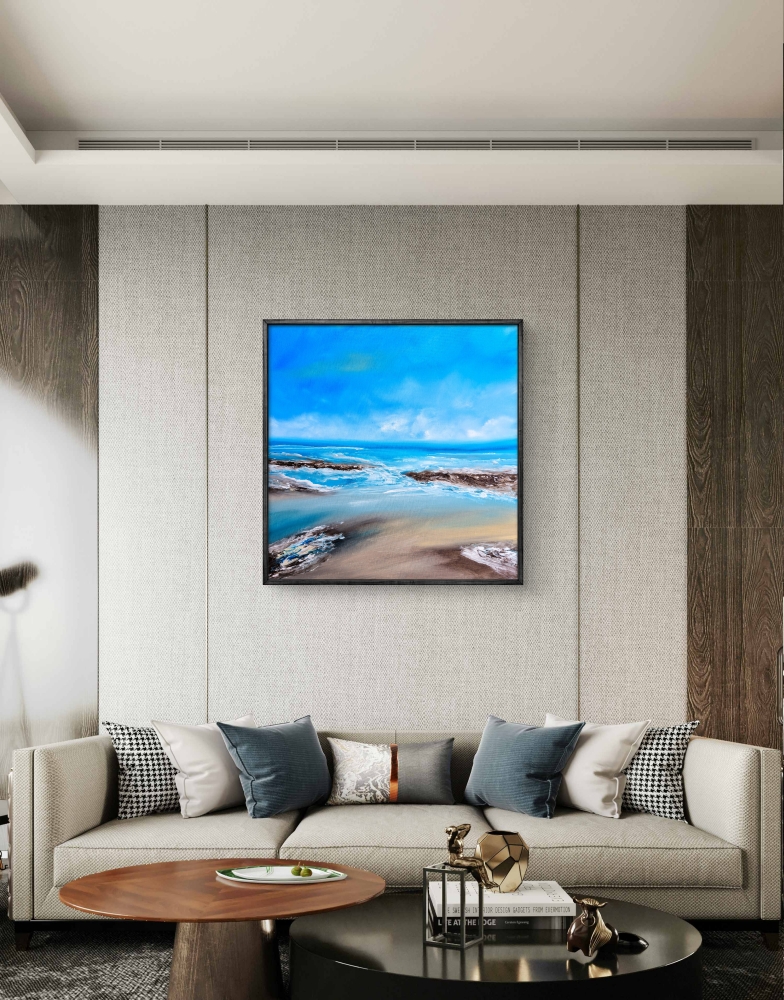 North West Coast  Framed original landscape painting.