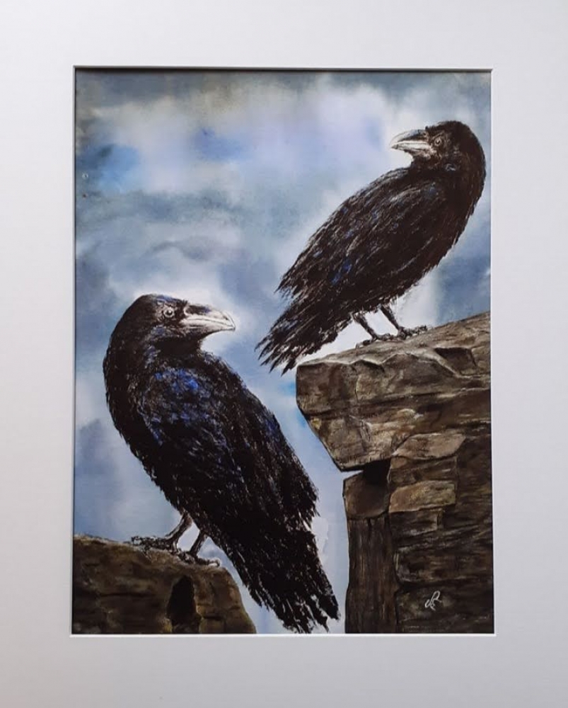 Eyes of Odin; Huginn and Munnin. Odin's Ravens                