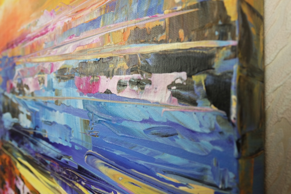 colourful sunset abstract seascape 989
