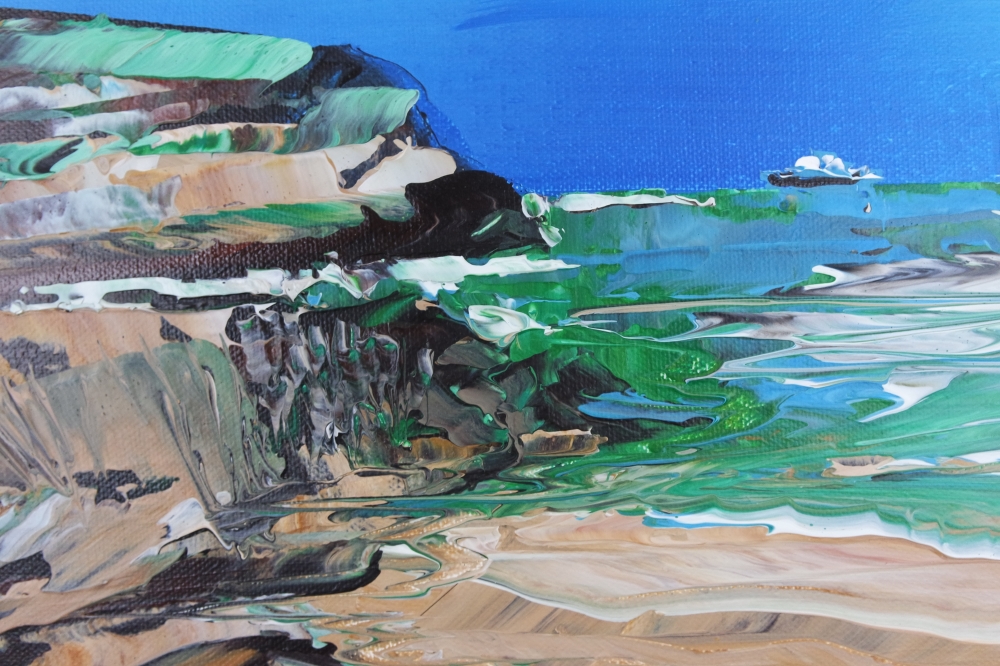 seascape with ship 4035