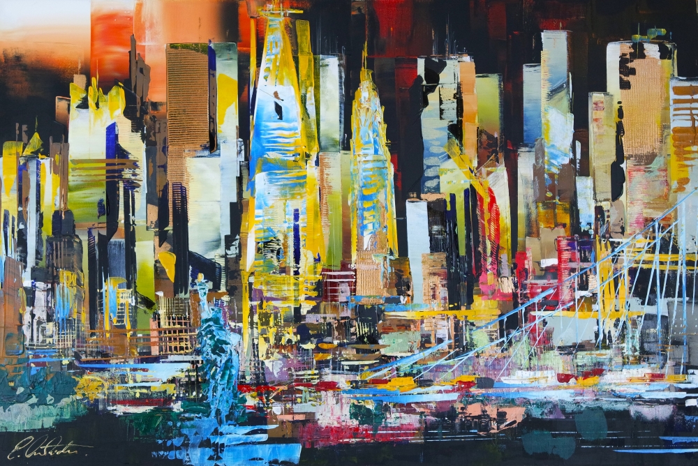 city skyline Manhattan New York 831
