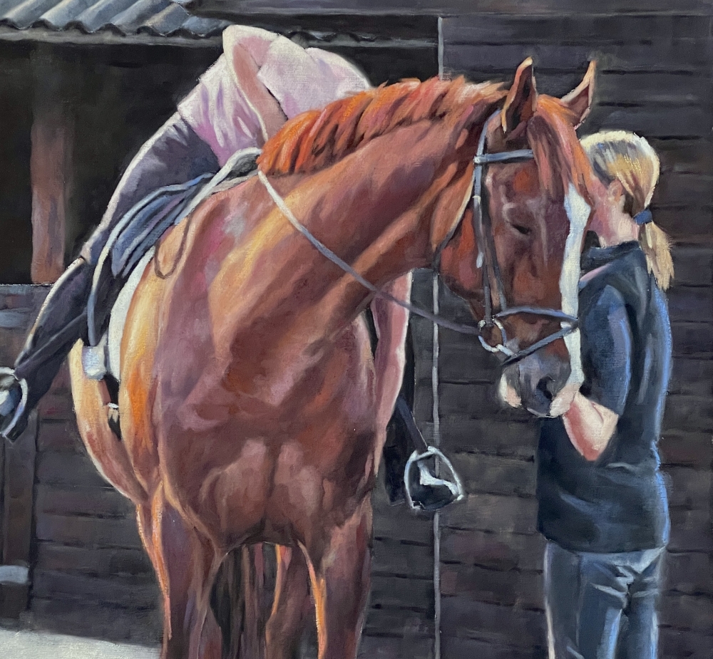 Forty Winks Before Work - Chestnut Horse