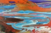 Beautiful colourful abstract seascape 4049