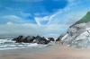 Cornish Beach Scene