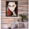 Original,one of a kind,Alien portrait on stretched canvas