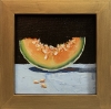 Cantaloupe melon slice.