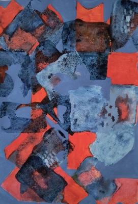 Composition in Orange and Blue