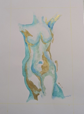 Acrylic nude 