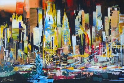 city skyline Manhattan New York 831