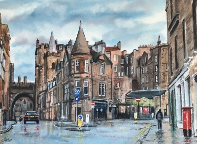 Edinburgh, Cowgatehead in the rain 