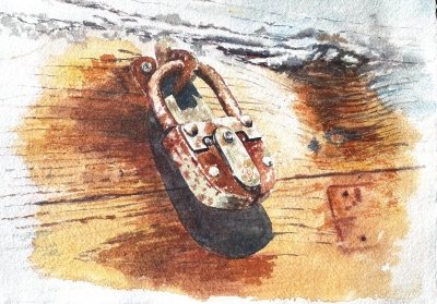 RUSTY OLD PADLOCK