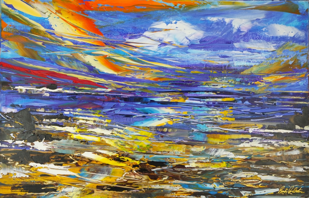 abstract sunset seascape 864