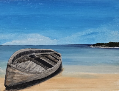 Caribbean rowing boat