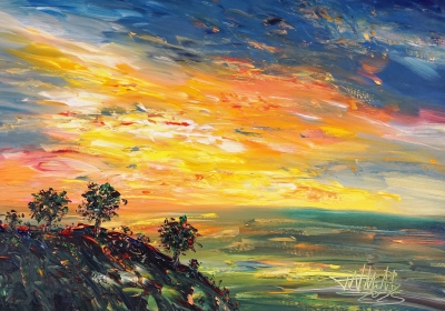 Romantic Evening Landscape S 1