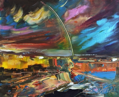 Abstract Rainbow landscape 981
