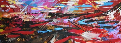 Iridescent Abstract Landscape 379