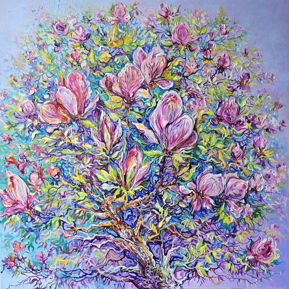Magnolia Tree Blooming Flowers