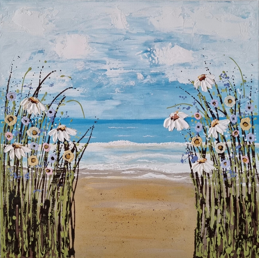 Daisies at the beach 