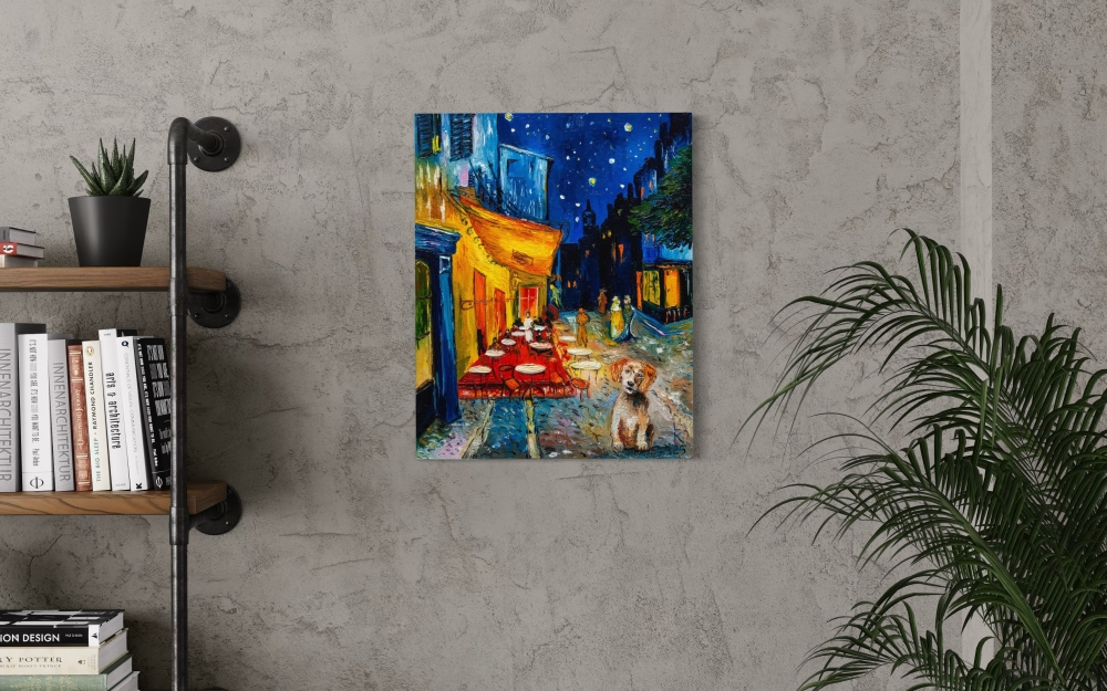 Who Let the Dog in the Painting?