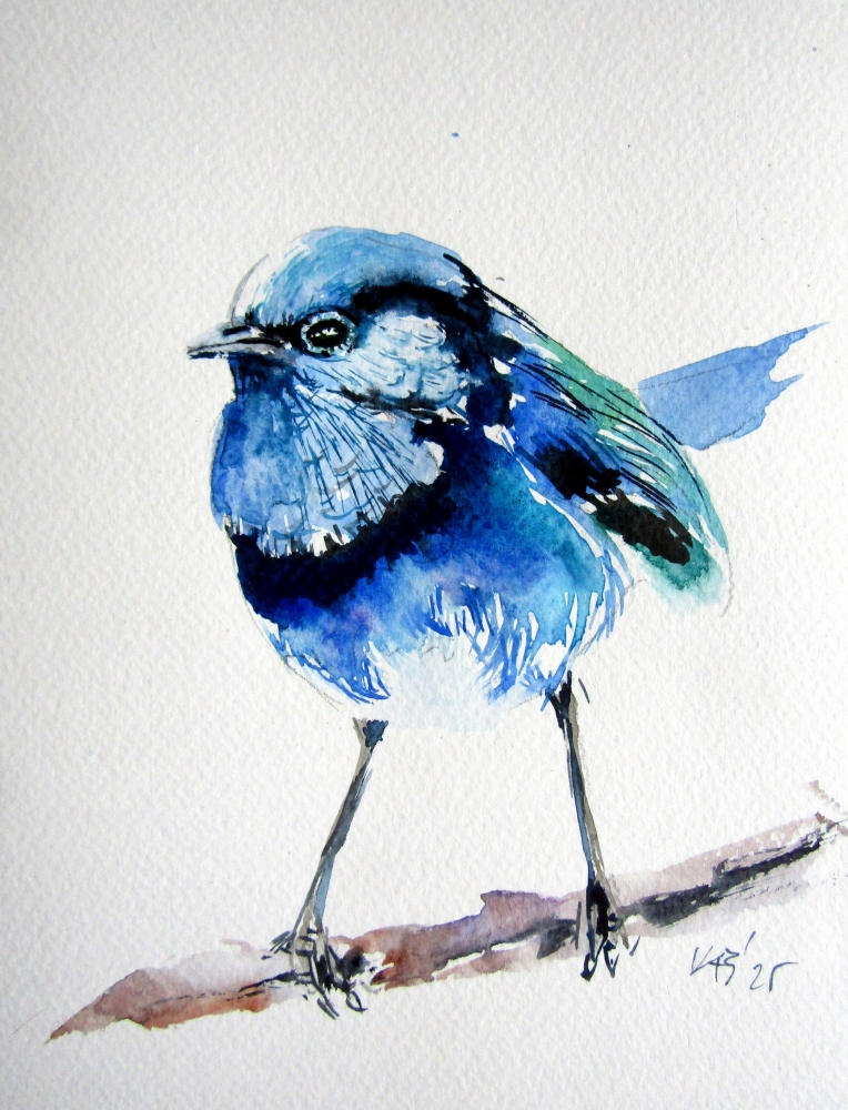 Little blue bird
