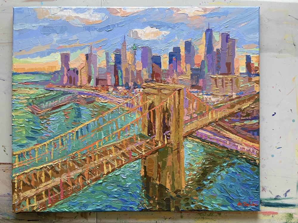 Brooklyn Bridge at Sunset NYC