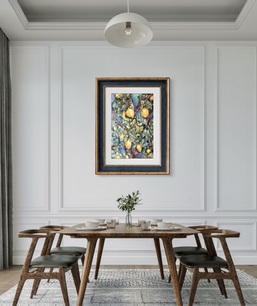 Original Lemon Tree Oil Painting 