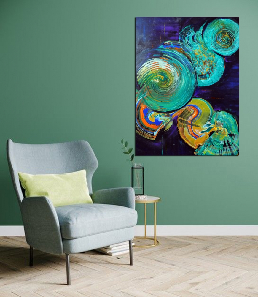 Water lilies at twilight 