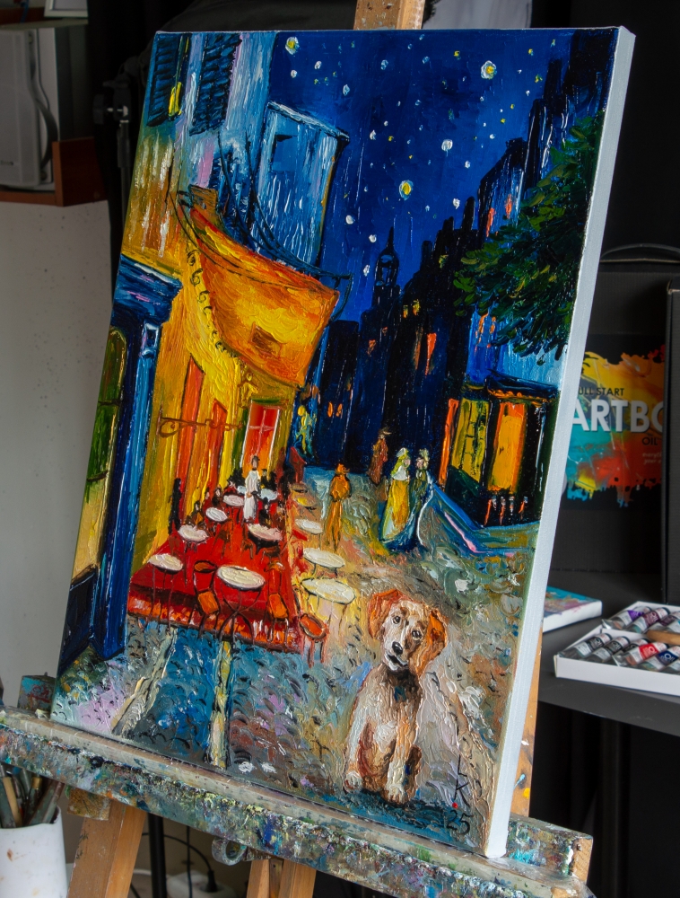 Who Let the Dog in the Painting?