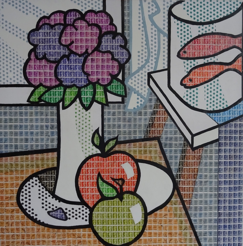 Homage to Lichtenstein – Still Life with Goldfish 