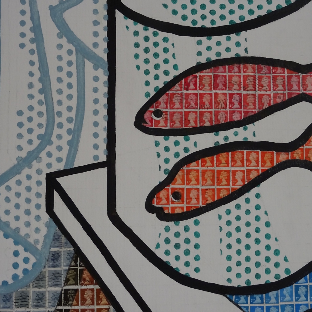 Homage to Lichtenstein – Still Life with Goldfish 