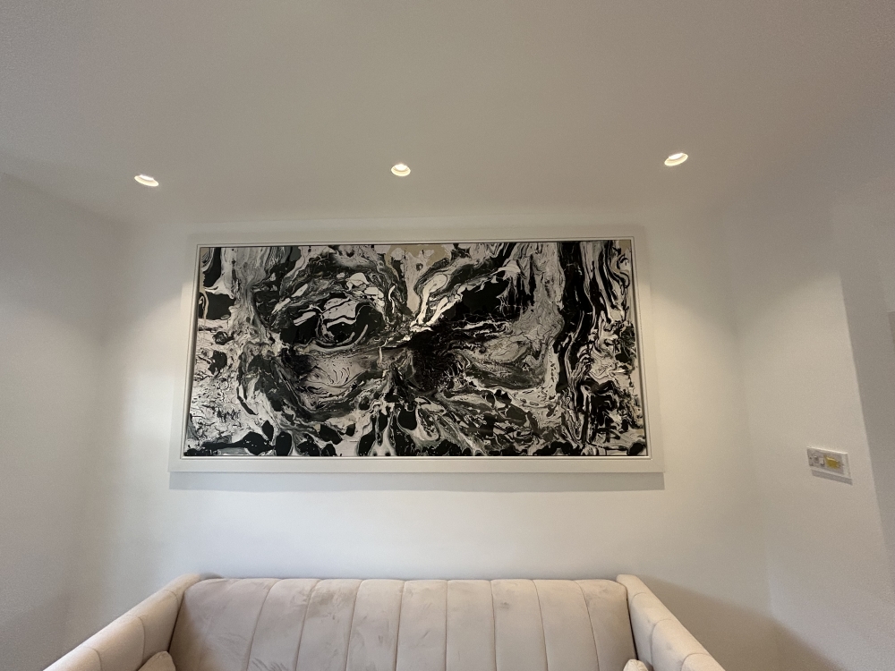 Tornado of colour Extra Large 1,2m x 2,4m Framed 