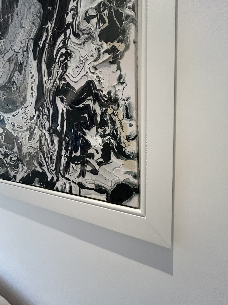 Tornado of colour Extra Large 1,2m x 2,4m Framed 