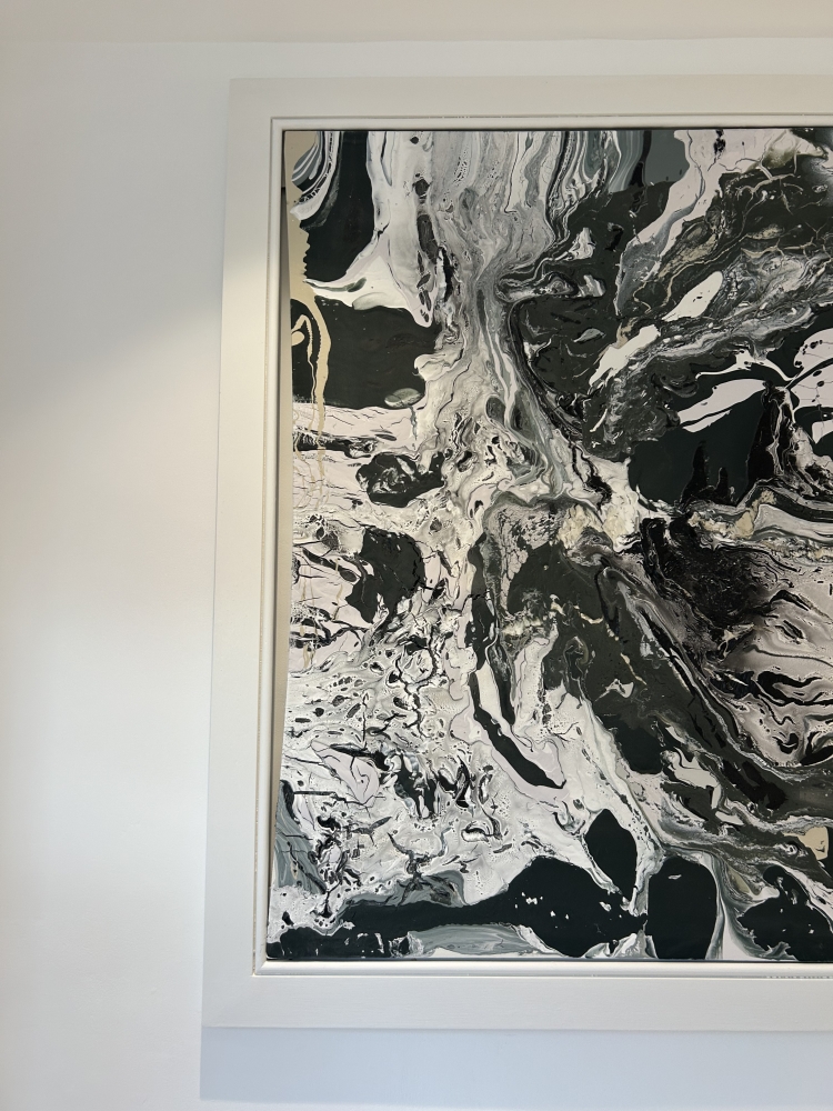 Tornado of colour Extra Large 1,2m x 2,4m Framed 