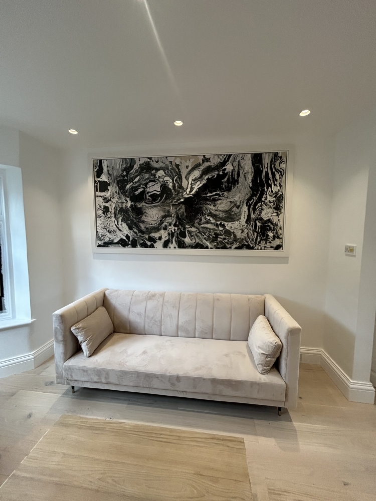 Tornado of colour Extra Large 1,2m x 2,4m Framed 