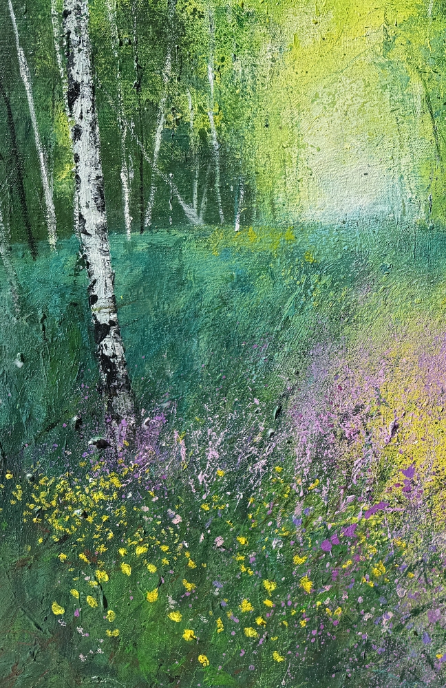 Silver Birch Woods Milkmaids, buttercups