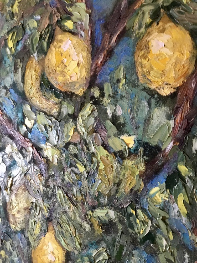 Original Lemon Tree Oil Painting 