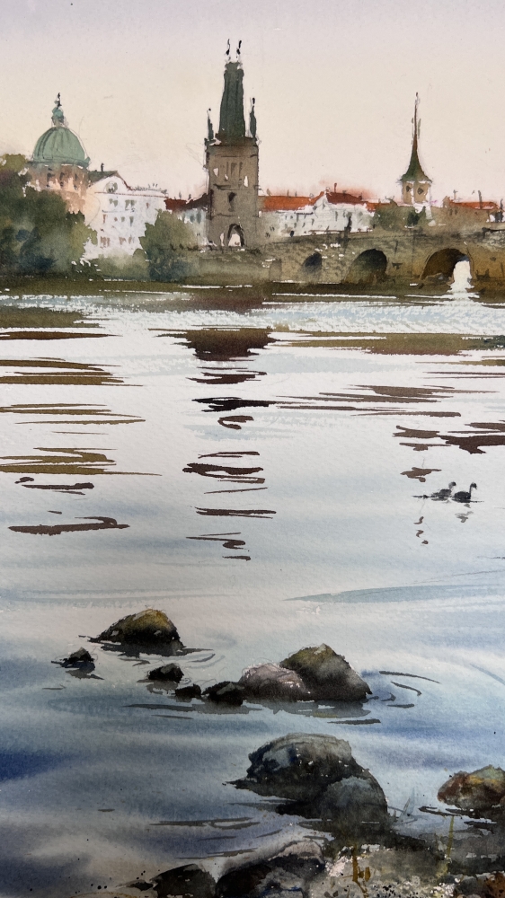 Reflections of Charles Bridge