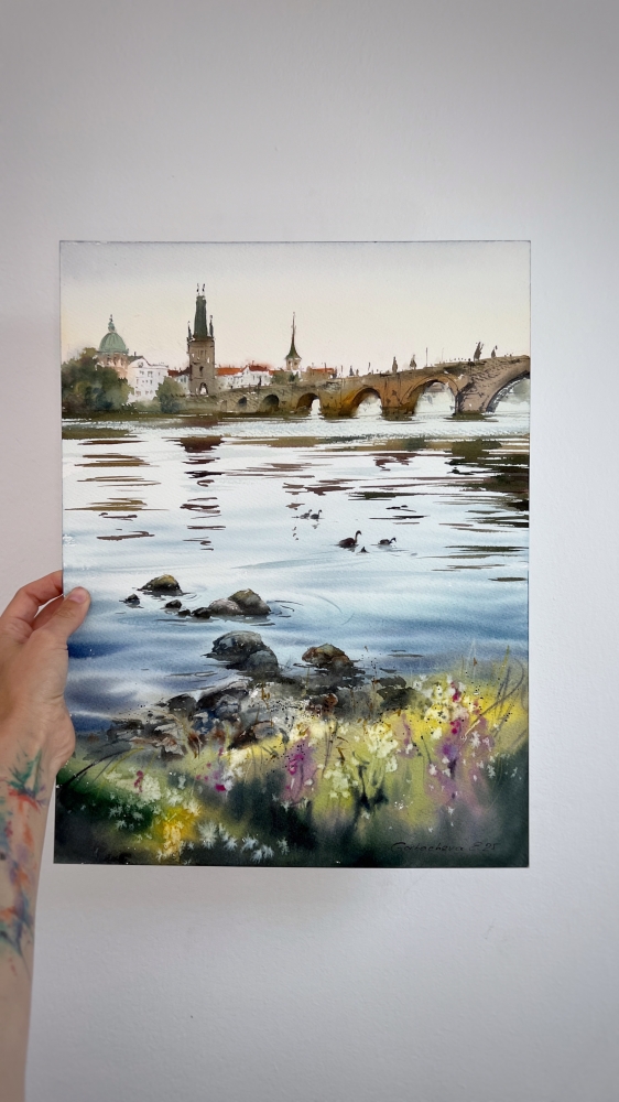 Reflections of Charles Bridge