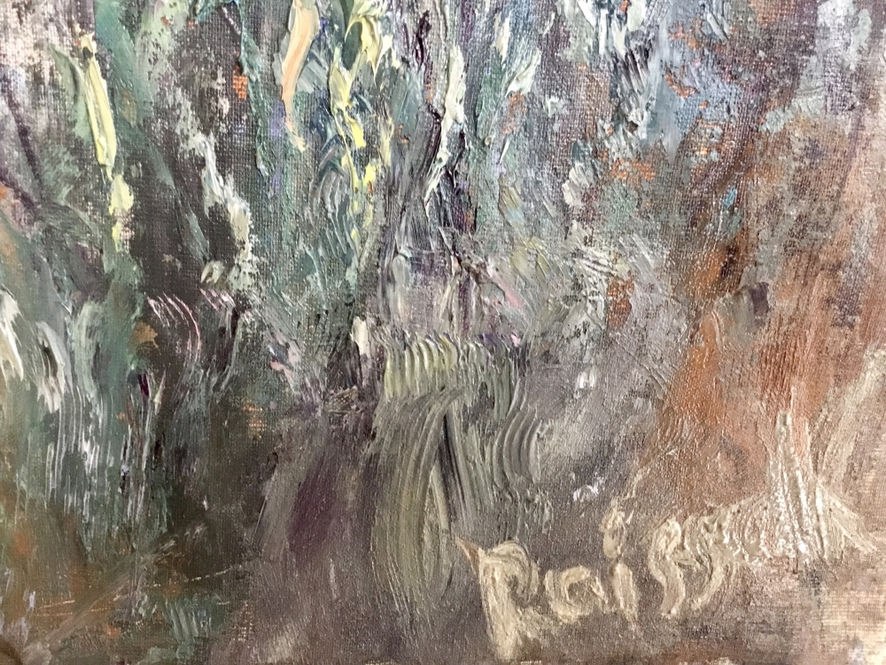 Whispers of Waterlilies – Original Impressionist Oil Painting on Unstretched Canvas