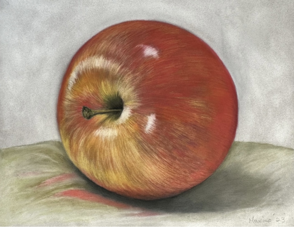 Juicy red apple