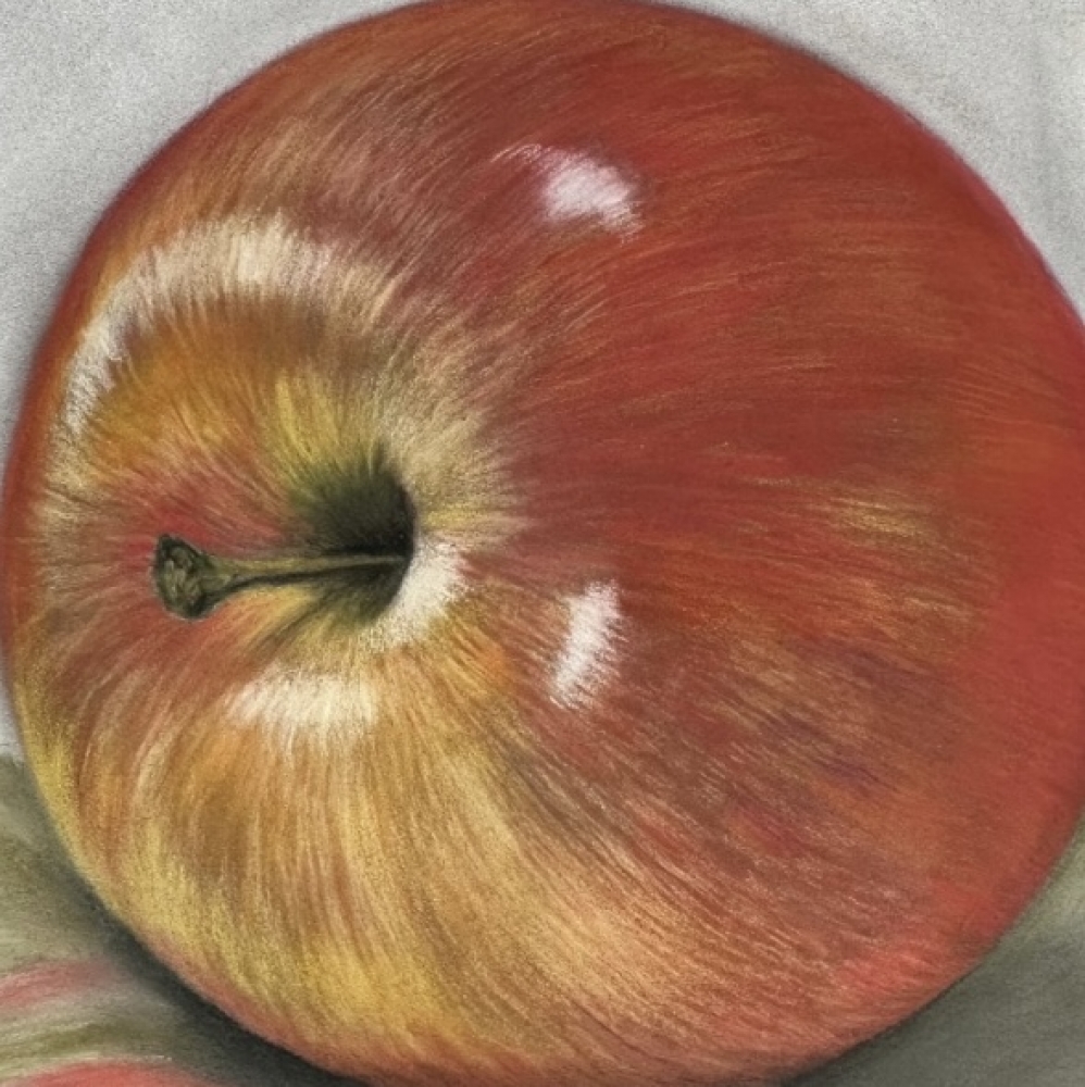 Juicy red apple