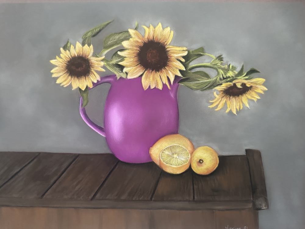 Sunflowers and lemons