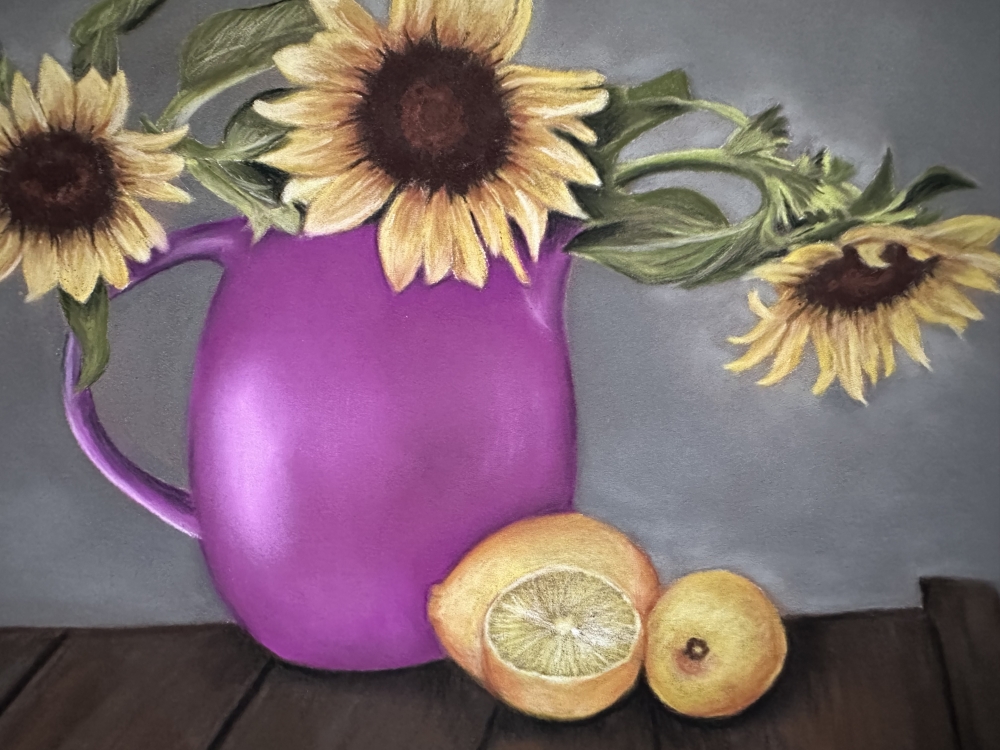 Sunflowers and lemons