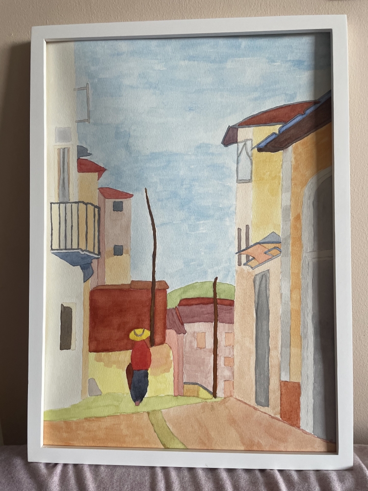 The lone woman