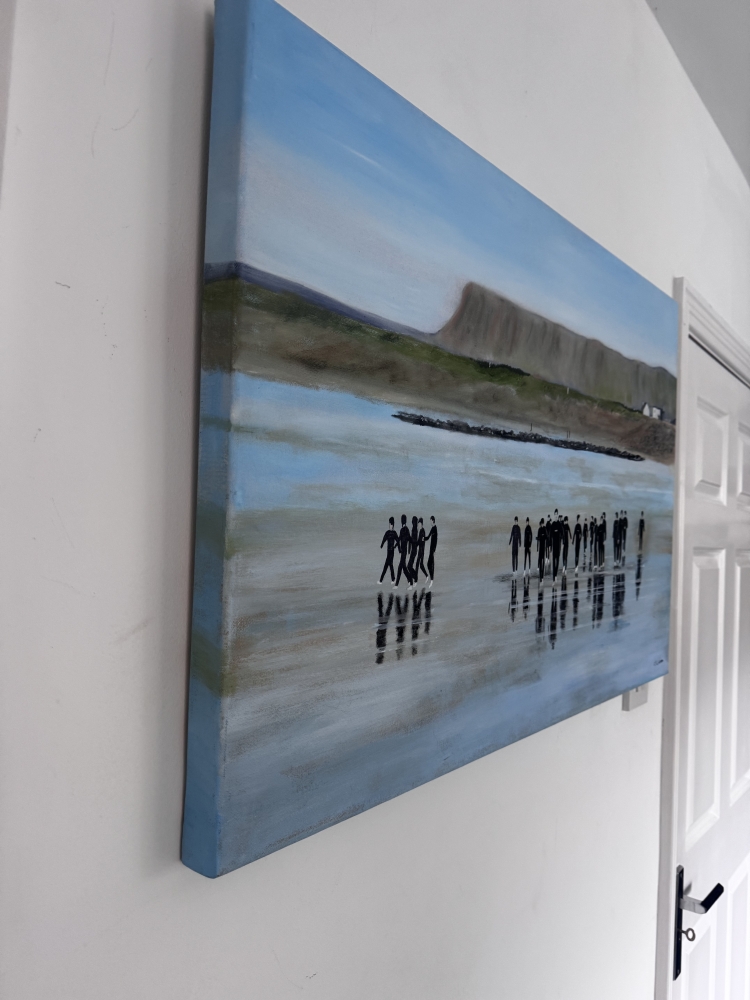 Surfers at Strandhill