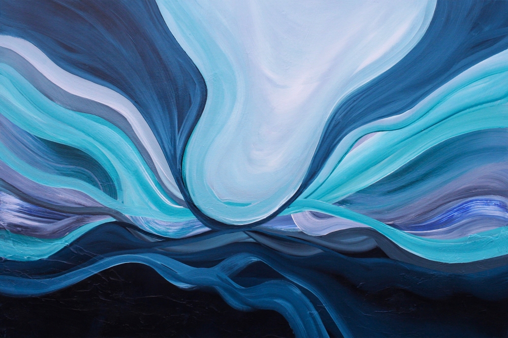 REBIRTH - TEXTURED ABSTRACT 120 X 80CM