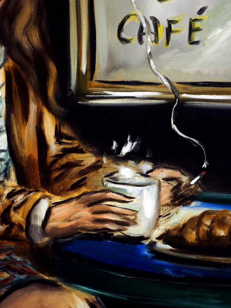 Woman at a Paris Cafe III
