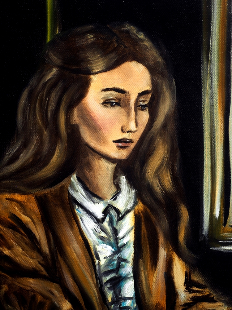 Woman at a Paris Cafe III