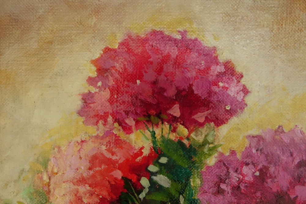 Pansies and Geraniums